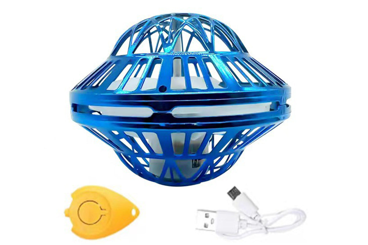 Flying Orb Ball Toy Galaxy Boomerang Hover Ball with LED Light -Blue