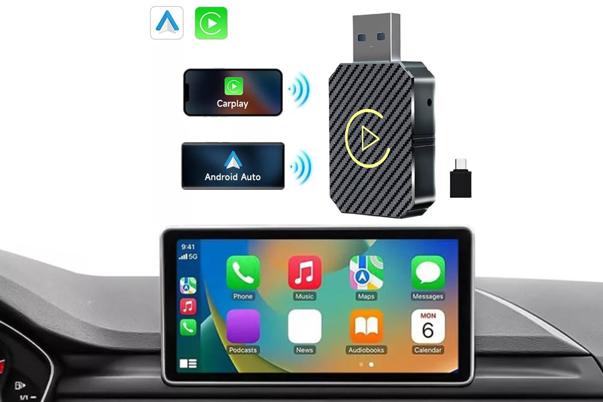Wireless Carplay Android Auto Adapter USB Car Connect Dongle