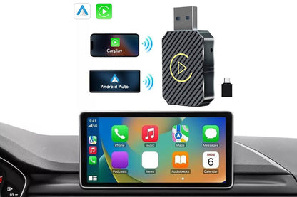 Wireless Carplay Android Auto Adapter USB Car Connect Dongle