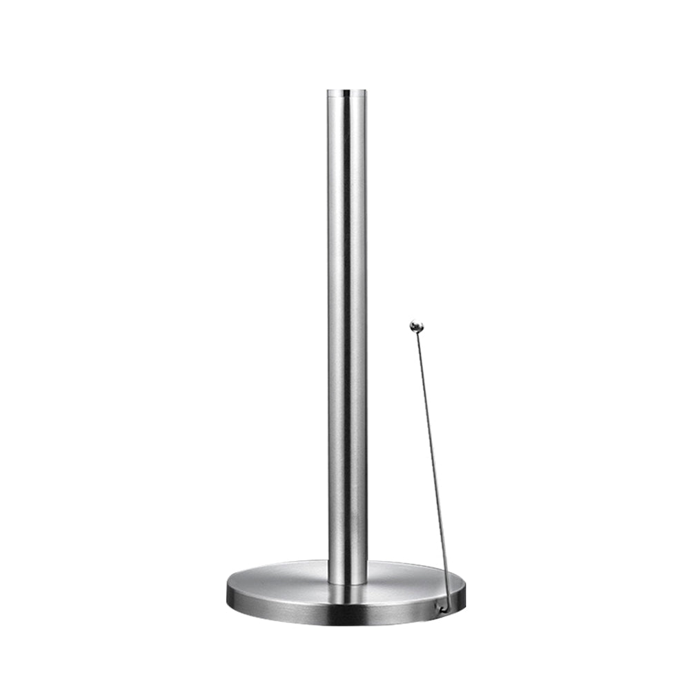 Stainless Steel Roll Paper Stand Tension Arm Standing Paper Towel Holder Style 1