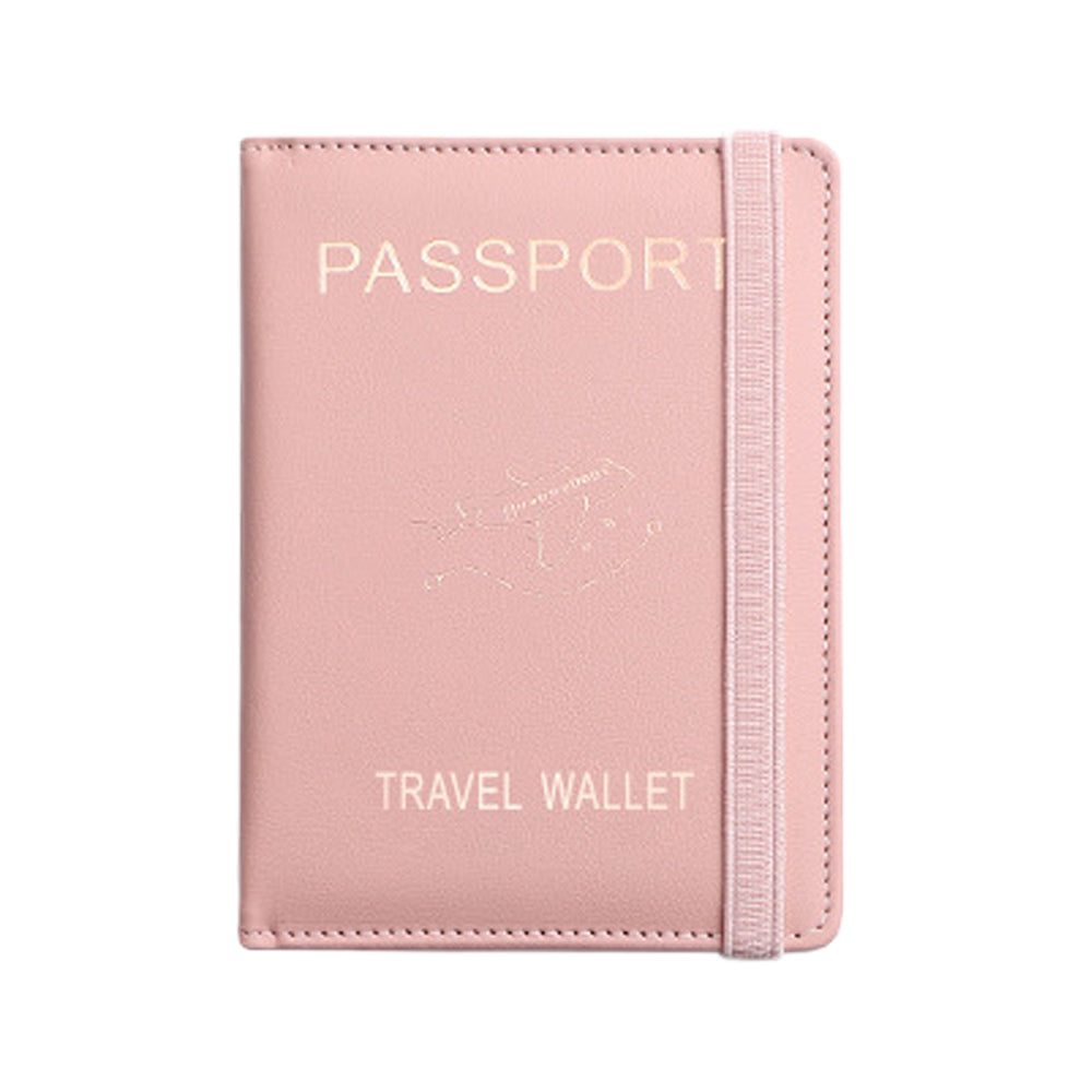 RFID Blocking Passport Holder Travel Passport Wallet Card Holder Pink
