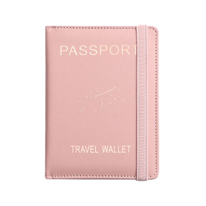 RFID Blocking Passport Holder Travel Passport Wallet Card Holder Pink