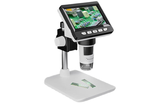 Digital Microscope 1000x Coin Magnifier Compatible with Windows Mac-White