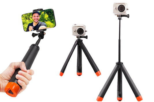 Floating Selfie Stick Tripod for GoPro Hero 13 12 11 10 9 8 7 6 5 4 3 Session Max