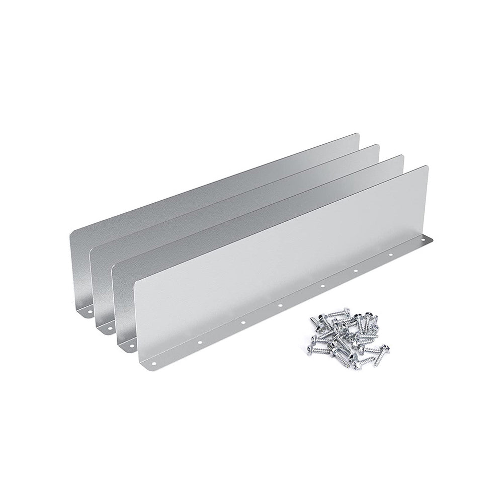 Set of 4Pcs Gutter Valley Splash Guards Rain Drip Gutter Guard for House Shingle Roofs Corner