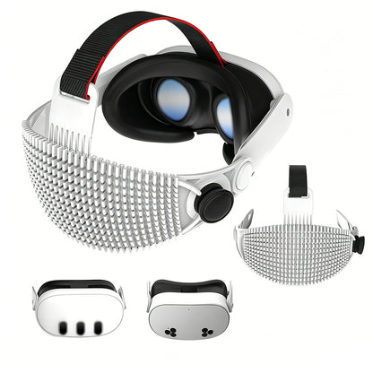 Adjustable Soft Head Strap Compatible with Quest 3 and 3S-White