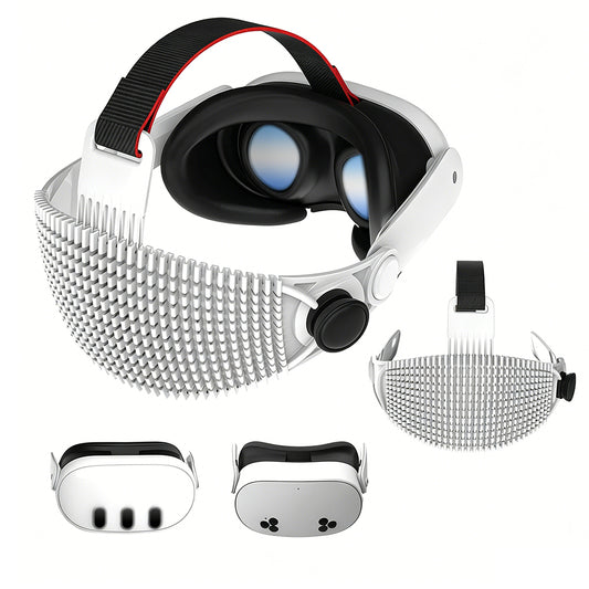 Adjustable Soft Head Strap Compatible with Quest 3 and 3S-White