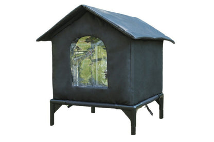 Cat House Water Resistant Insulated Shelter - Black