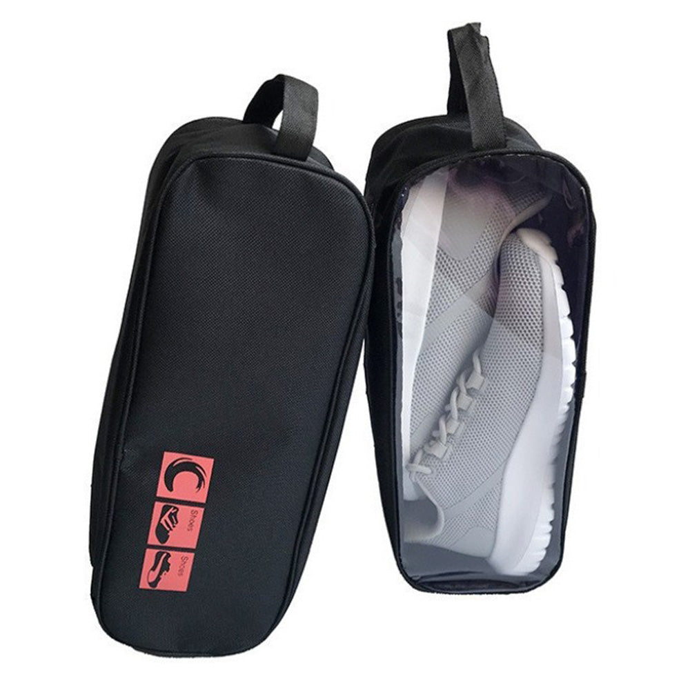 Waterproof Portable Shoe Bags Travel Sports Storage Tote with Clear View Window