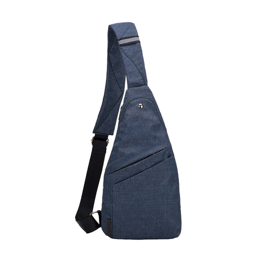 Anti-theft Chest Pack Crossbody Shoulder Bag Sling Chest Bag for Travel Sports Blue