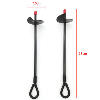 4Pcs Set 38cm Ground Anchors Black Shed Anchor Kit Ground Stakes