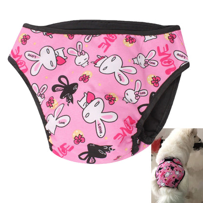 Reusable Dog Diapers Cotton Washable Doggie Diapers-Pink