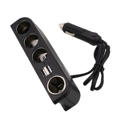 6-in-1 120W Multi Socket Car Cigarette Lighter Splitter 12V-24V Dual USB Charger