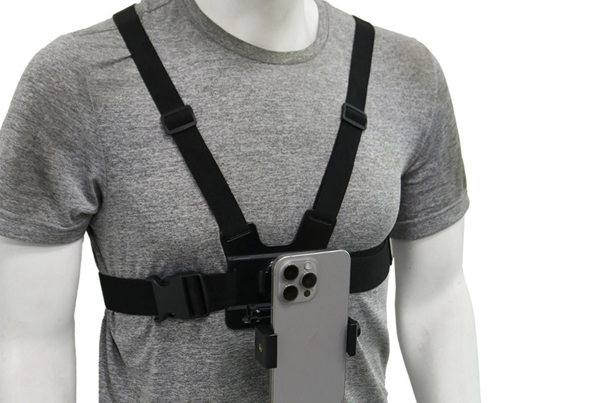 6-Piece Head Strap and Chest Harness Mount Kit for Phone Action Camera