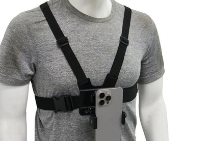 6-Piece Head Strap and Chest Harness Mount Kit for Phone Action Camera