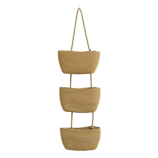 Over the Door Hanging Organizer Bag Detachable 3-Tier Hanging Wall Basket
