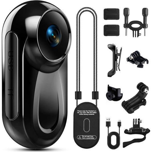 1080P Mini Body Camera Mini Body Camera for Traveling and Motorcycle-black