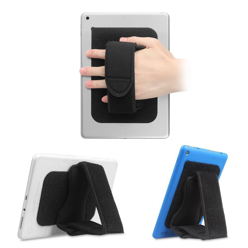 360 Degree Hook and Loop Hand Strap Stand for 7 to 11 Inch Tablets