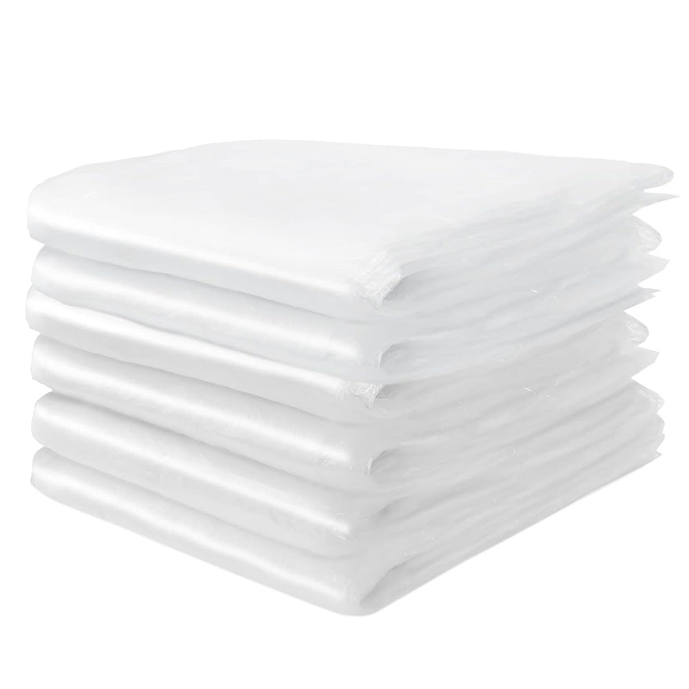 6 Pack Paint Drop Cloth Plastic Sheeting 9x12 Feet for Painting Furniture Protection
