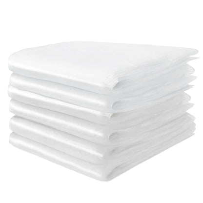 6 Pack Paint Drop Cloth Plastic Sheeting 9x12 Feet for Painting Furniture Protection