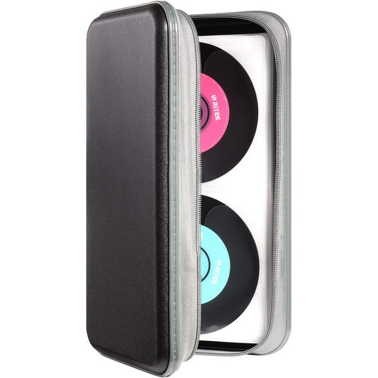 Portable 96 Capacity DVD CD Holder Case - Black