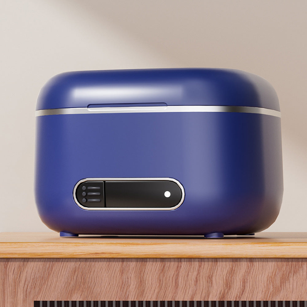 Portable Ultrasonic Retainer Cleaner Dental Appliance Cleaning Machine -Blue