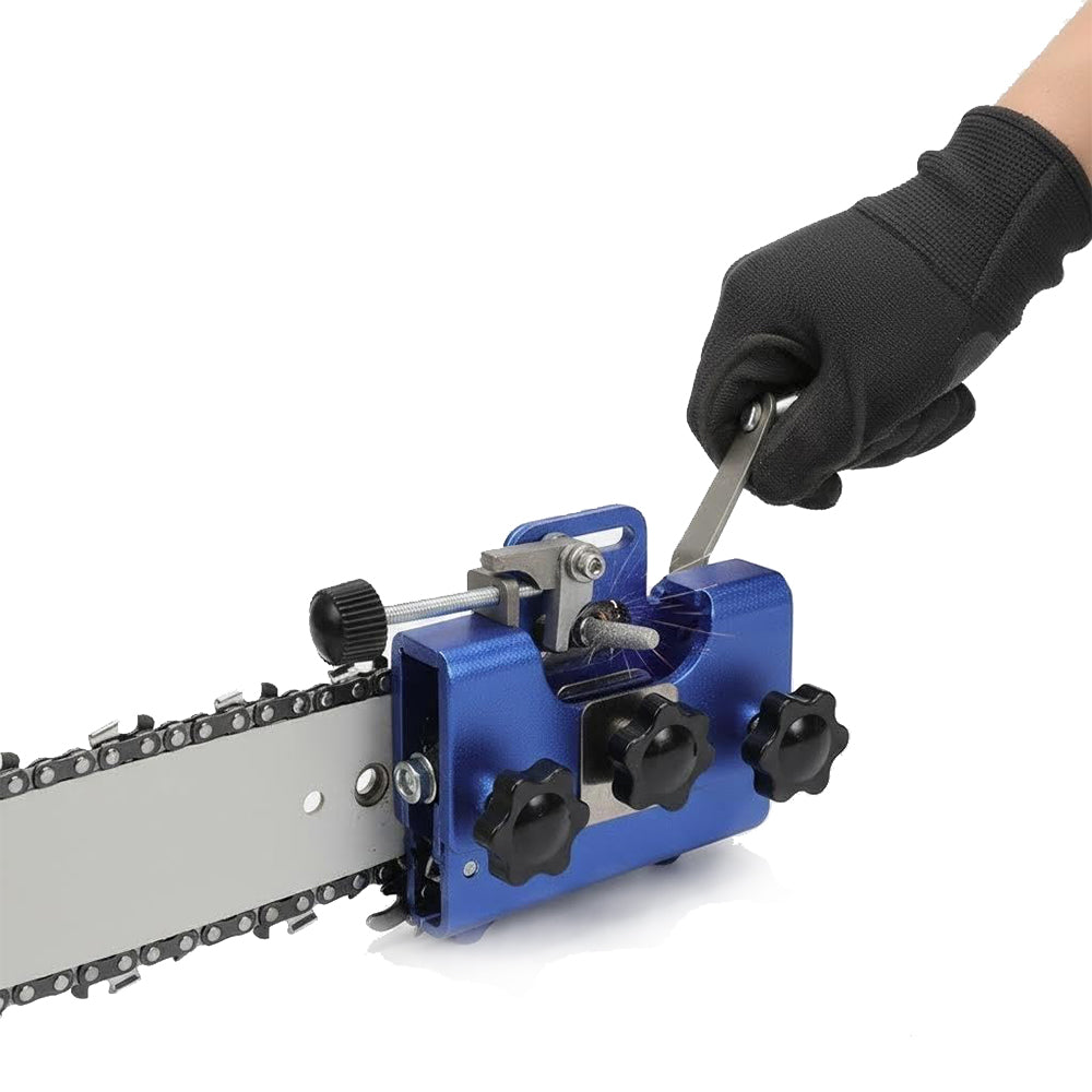Manual Saw Chain Sharpener -Blue