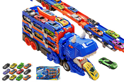 Dinosaur Car Truck Toys Set - Blue