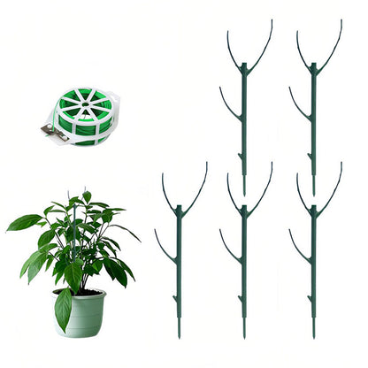 5PCS Stackable Plant Support Stakes for Indoor & Outdoor Climbing Potted Plants