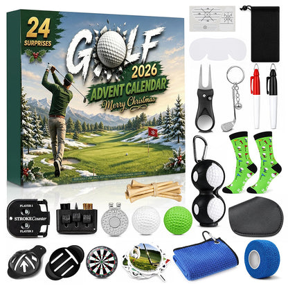 24 Day Countdown Golf Advent Calendar Christmas Golf Gifts for Men