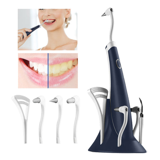 5 in1 Electric Ultrasonic Teeth Calculus Remover Teeth Cleaner Oral Care Black