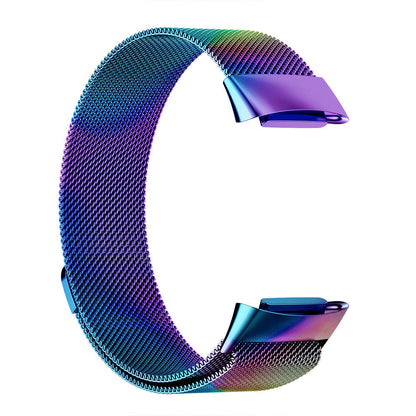 For Fitbit Charge 5 Replacement Stainless Steel Magnet Strap Milanese Band Colorful