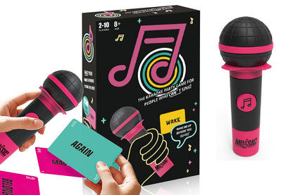 Microphone Karaoke Party Game Card Set for Adults Family Board Game