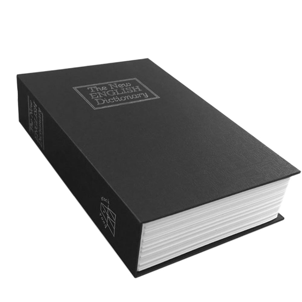 Fake Book Safe with Combination Lock Book Safe Lock Box for Cash Jewellery-Black