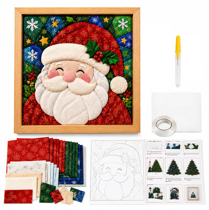 Fabric Poke Art Kit for Adults 3D Christmas Santa Claus DIY Craft - Santa
