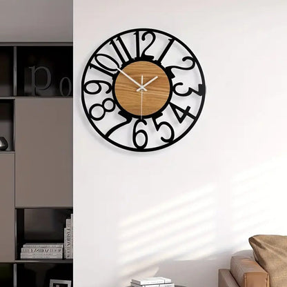 Silent Wall Clock Battery Operated Home Office Wall Decor