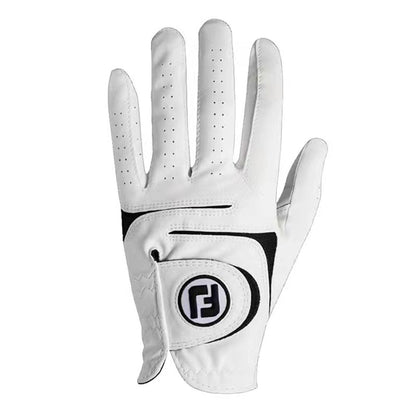 Men’s Golf Gloves PU Leather Non Slip Adjustable Gloves for Practice Left Hand