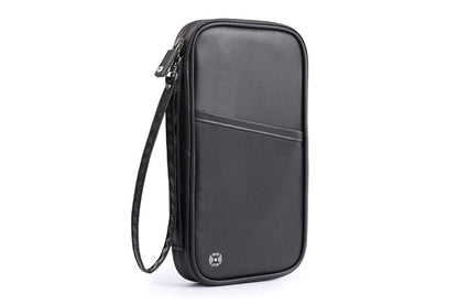 Travel Wallet and Family Passport Holder RFID Blocking Document Organizer-Black