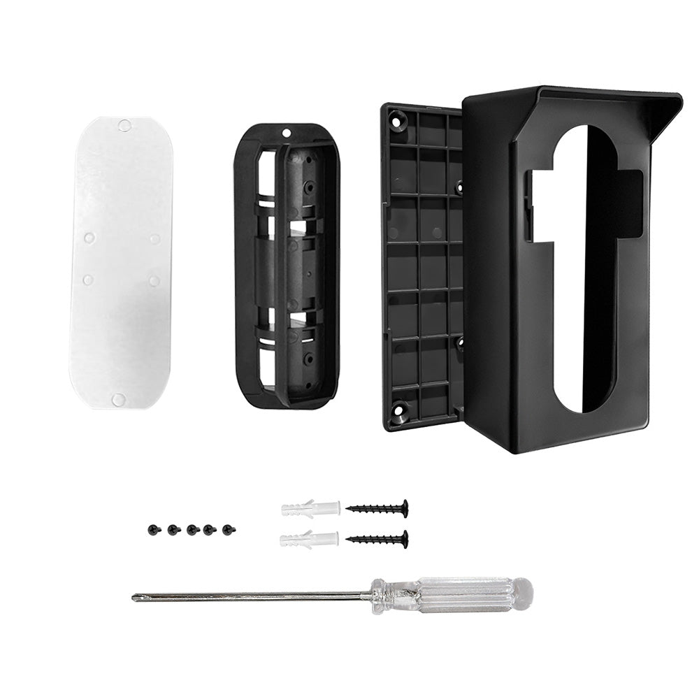 Adjustable Rotating Video Doorbell Mount with Rain Cover