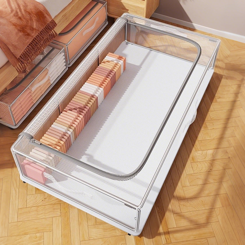 Under Bed Storage Containers With Wheels Under Bed Storage Drawers For Shoes Blankets Clothes