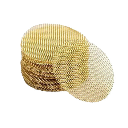 Set of 100Pcs Pipe Screens 19mm Pipe Filters Gold