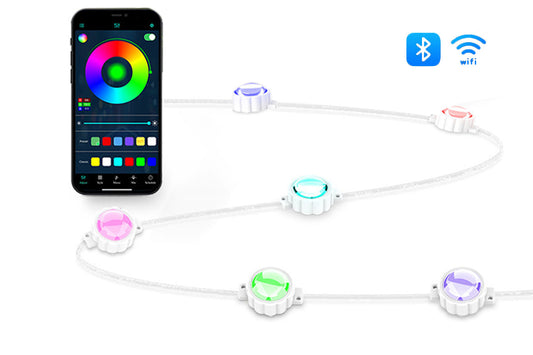 Christmas APP Control Smart Eave Lights Xmas Permanent Outdoor String Lights
