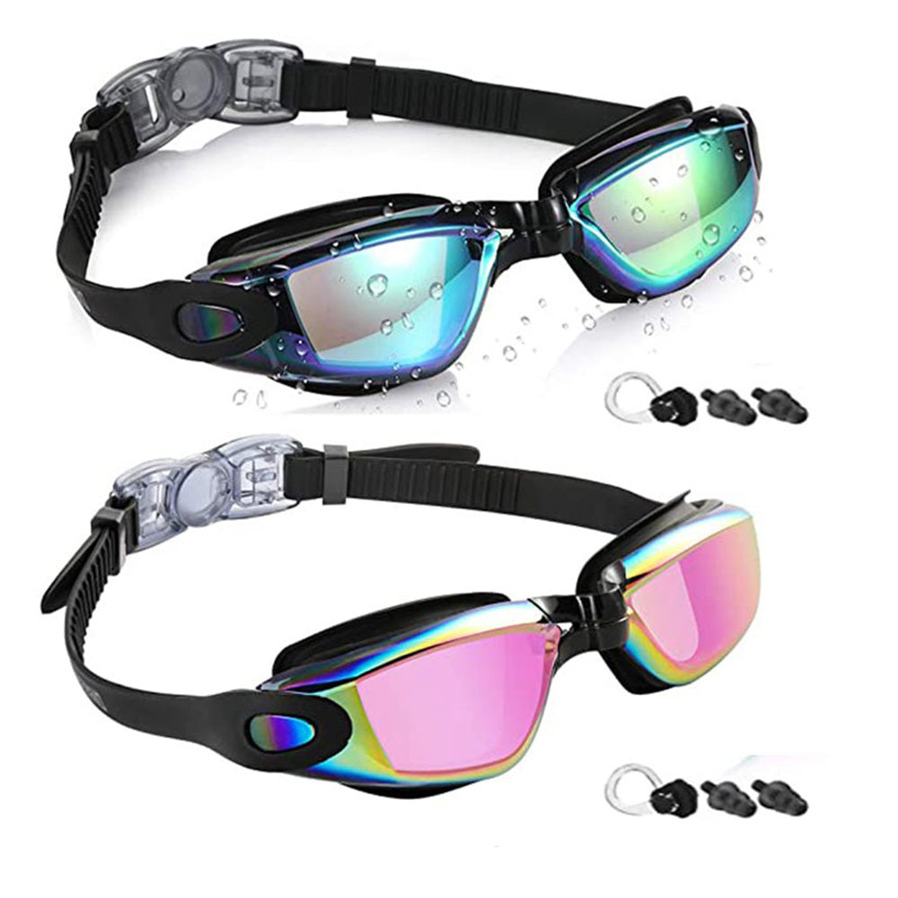 2Pcs Swimming Goggles ¨C Anti-Fog No-Leak Swim Goggles for Adults Women and Men