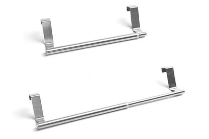 Stainless Steel Cabinet Door Towel Holder-Silver