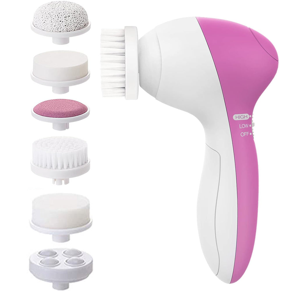 Skin Cleaning Brush Rotating Face Exfoliating Scrubber Dual Speed Facial Cleaning Brush Set