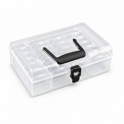 Clear Beads Storage Box 24-Grid Small Container Set