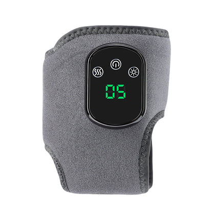 Electric Ankle Massager with Vibration Infrared Heat 5 Settings Rechargeable-grey