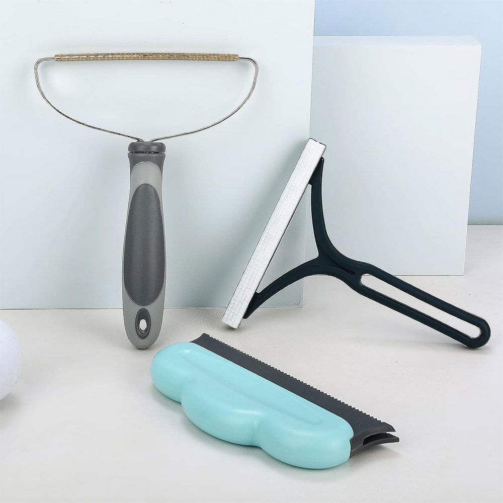 5Pcs Set Pet Hair Removers Dog Cat Hair Lint Removal Tool for Carpets Clothes Furniture Car Upholstery