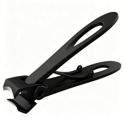Wide Jaw Nail Clipper Strong Stainless Steel Toenail Cutter for Thick Nails-Black