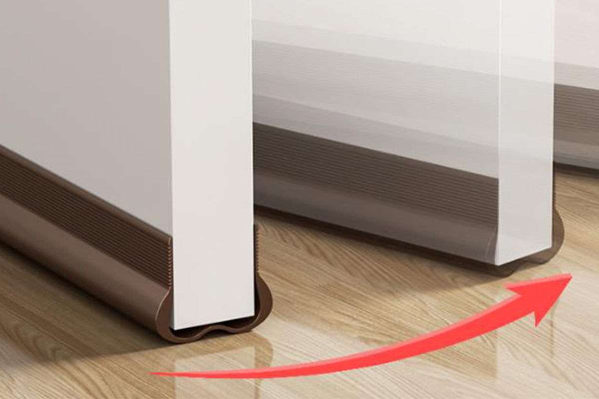 93CM Under Door Seal Door Draft Stopper - Brown